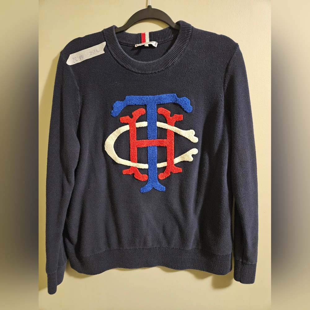 Tommy Hilfiger Navy Sweater with Logo